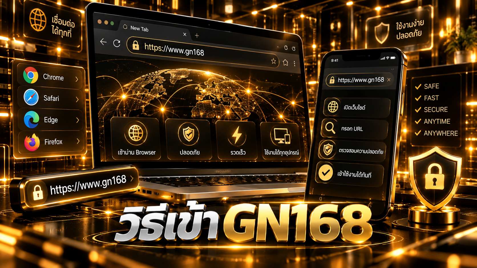 วิธีเข้า GN168