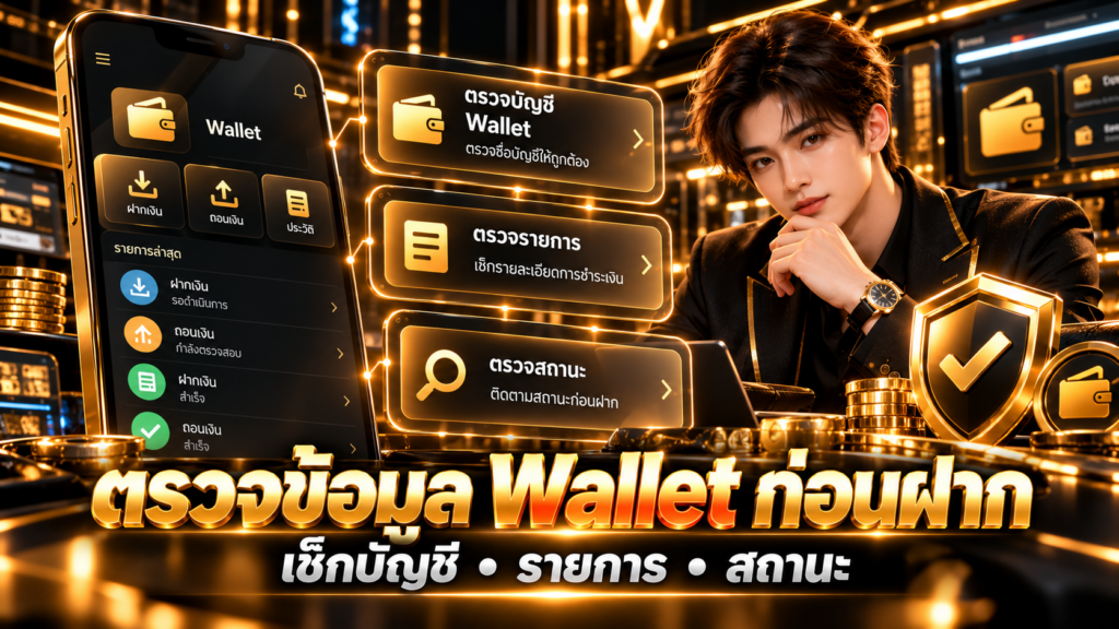 ตรวจข้อมูล Wallet ก่อนฝาก