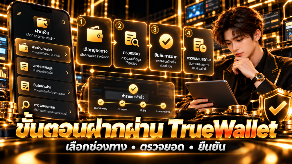 ขั้นตอนฝากผ่าน TrueWallet